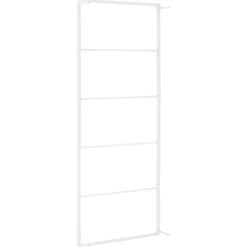 vidaXL Handdoekenrek Wit 45x10x115 cm Staal