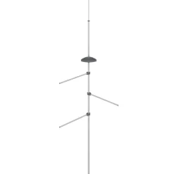 vidaXL Handdoekenrek 47x280 cm aluminium