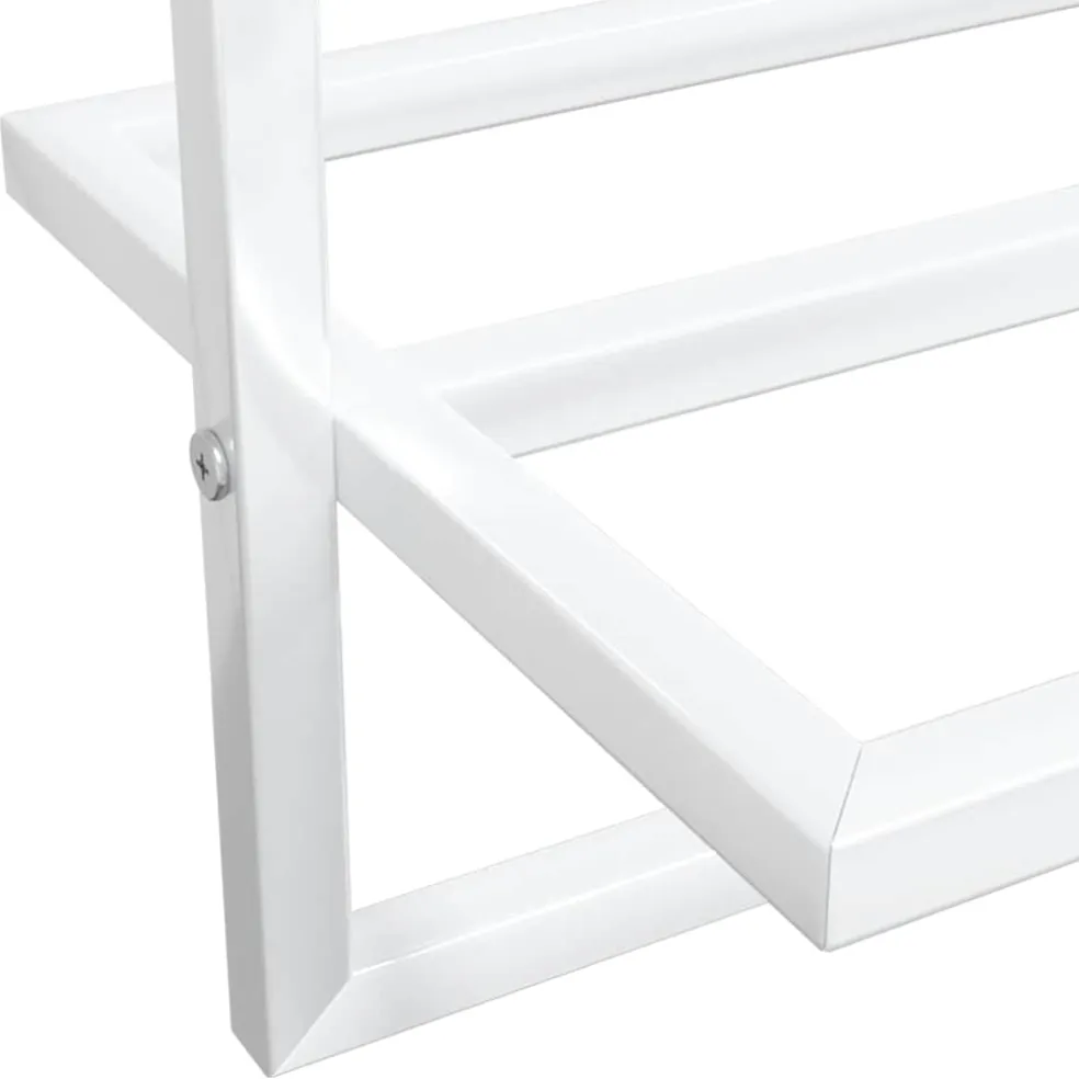vidaXL Handdoekenrek 95x25x22 cm ijzer wit