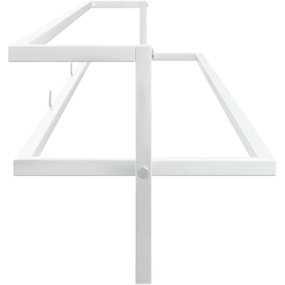 vidaXL Handdoekenrek 95x25x22 cm ijzer wit