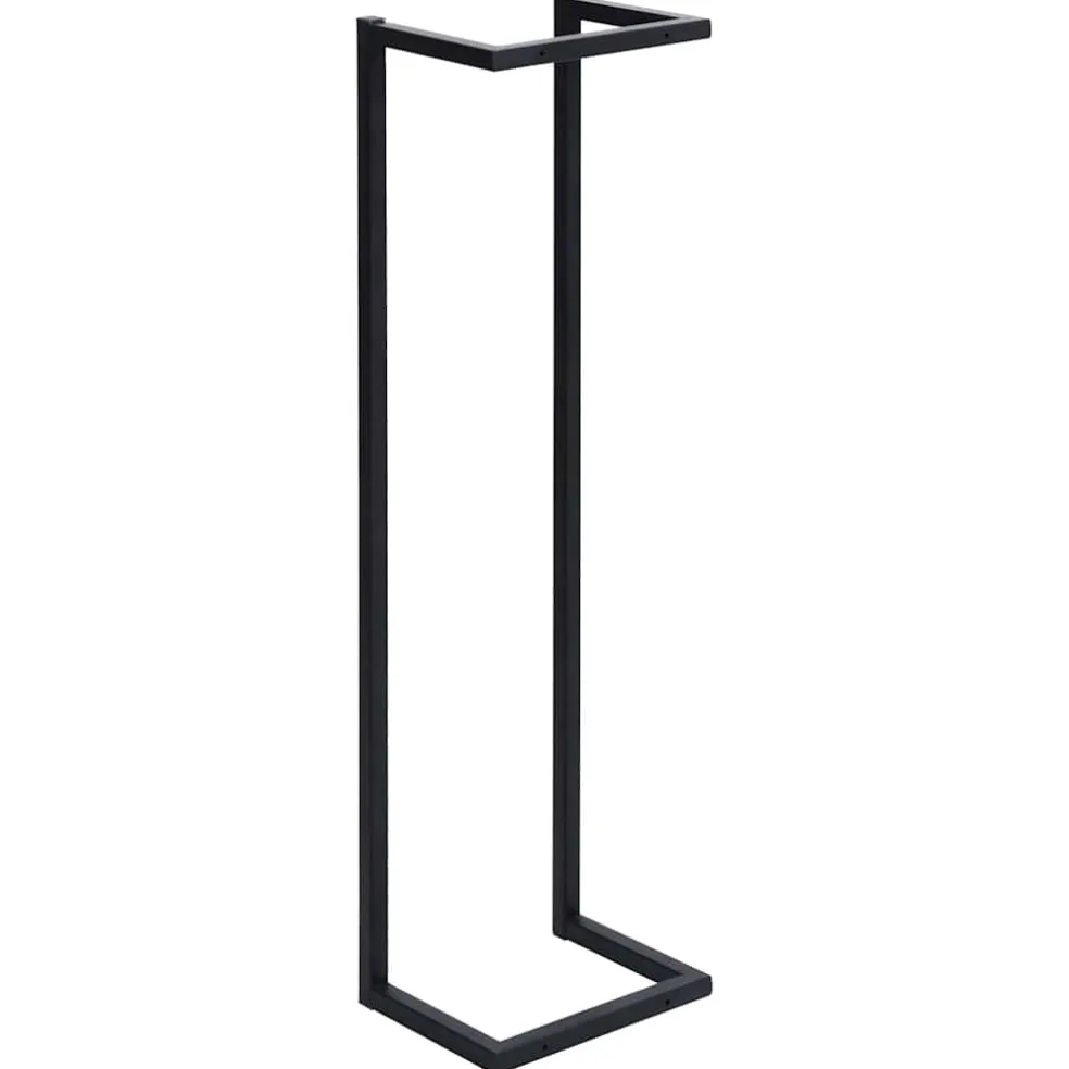 vidaXL Handdoekenrek 25x20x95 cm ijzer zwart