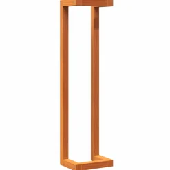 vidaXL Handdoekenrek 23x18x90 cm massief grenenhout wasbruin