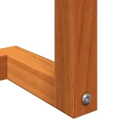 vidaXL Handdoekenrek 23x18x90 cm massief grenenhout wasbruin