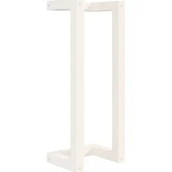 vidaXL Handdoekenrek 23x18x60 cm massief grenenhout wit