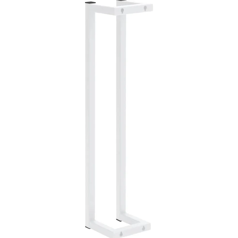 vidaXL Handdoekenrek 12,5x12,5x60 cm staal wit