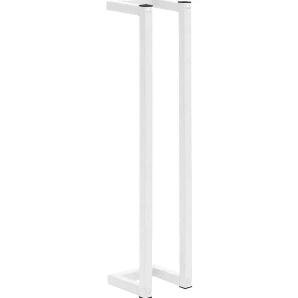 vidaXL Handdoekenrek 12,5x12,5x60 cm staal wit