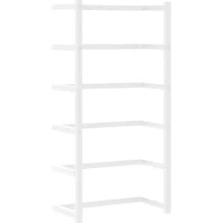 vidaXL Handdoekenrek 24x12x48 cm staal wit