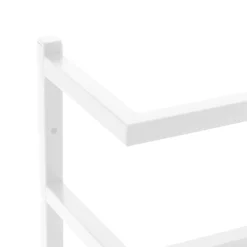 vidaXL Handdoekenrek 24x12x48 cm staal wit