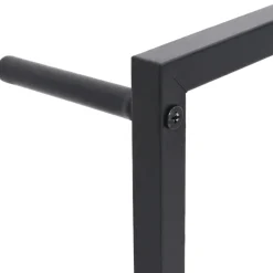 vidaXL Handdoekenrek 45x10x115 cm staal zwart