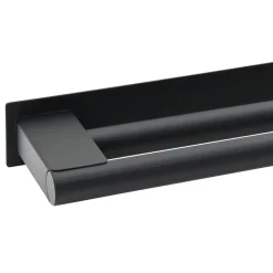 vidaXL Handdoekrek Zwart 40 x 9 x 4 cm Roestvrij staal