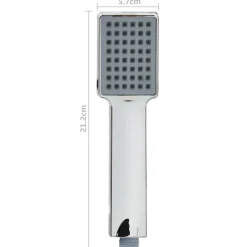vidaXL Handdouche met slang van 1,5 m chroomkleurig