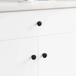 vidaXL Handvat 2 st Zwart Ø30 mm Aluminium