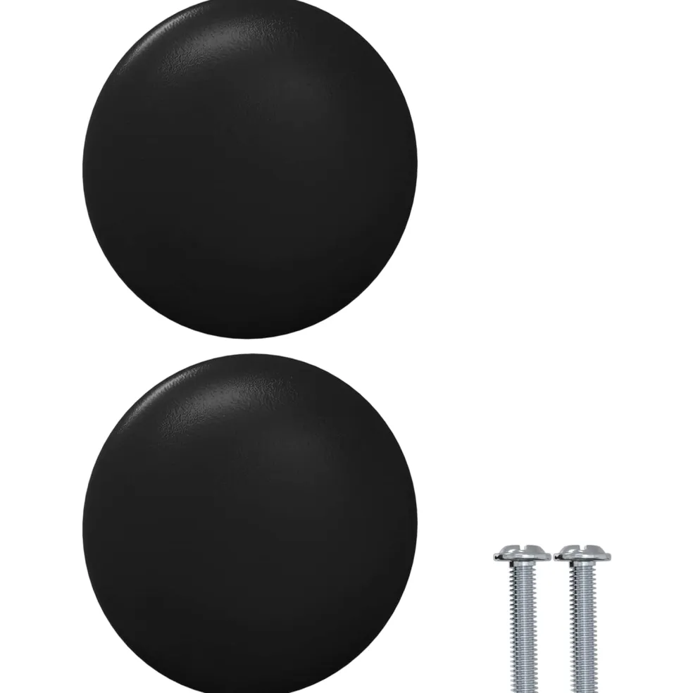 vidaXL Handvat 2 st Zwart Ø30 mm Aluminium
