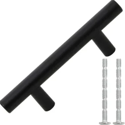 vidaXL Handvatten 10 st hartafstand 64 mm totale lengte 100 mm zwart
