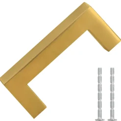 vidaXL Handvatten 10 st 64 mm roestvrij staal goudkleurig