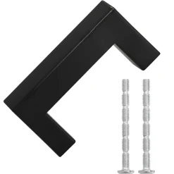 vidaXL Handvatten 10 st 64 mm roestvrij staal zwart