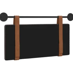 vidaXL Hangend hoofdbord Donkerbruin Antiek PU