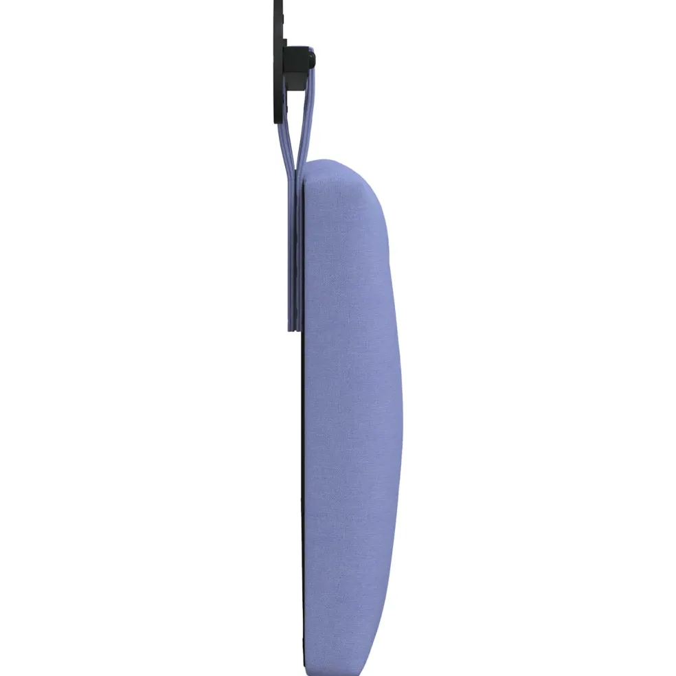 vidaXL Hangend hoofdbord Jeans Blauw Stof