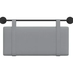vidaXL Hangend hoofdbord Lichtgrijs Stof