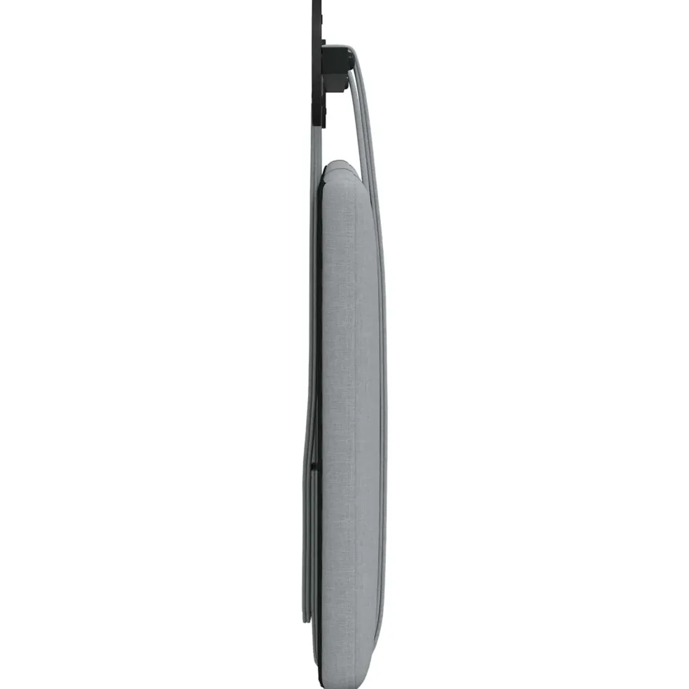 vidaXL Hangend hoofdbord Lichtgrijs Stof