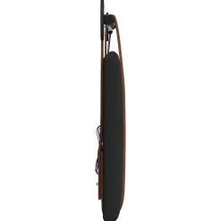 vidaXL Hangend hoofdbord Met LED-verlichting Zwart Antiek PU