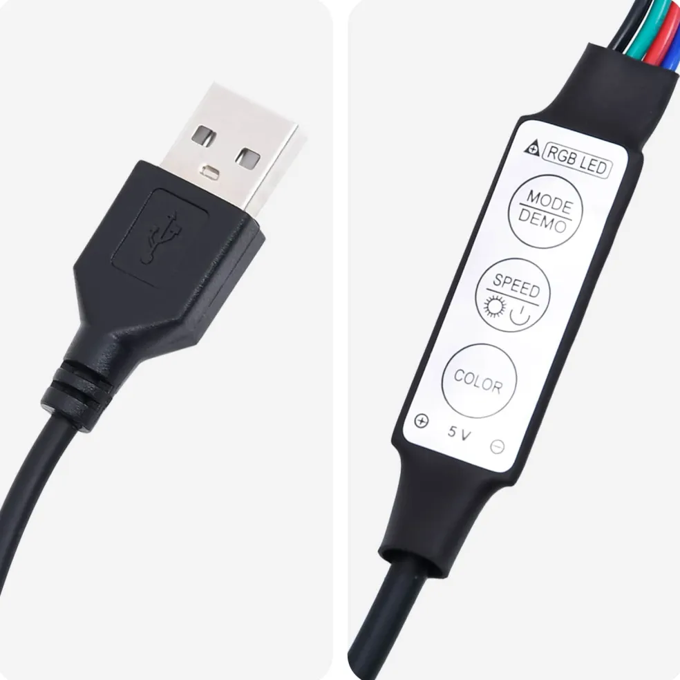 vidaXL Hangend hoofdbord Met LED-verlichting Zwart Stof