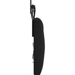 vidaXL Hangend hoofdbord Met LED-verlichting Zwart Stof