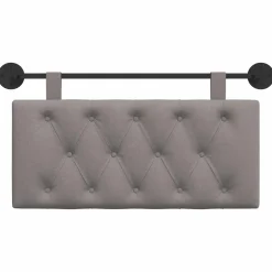 vidaXL Hangend hoofdbord Taupe Stof