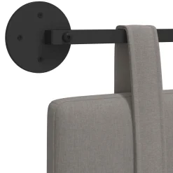 vidaXL Hangend hoofdbord Taupe Stof