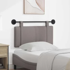 vidaXL Hangend hoofdbord Taupe Stof