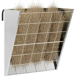 vidaXL Hangend Hooi Feeder zilver 61 x 33 x 66 cm 5 kg