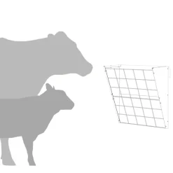 vidaXL Hangend Hooi Feeder Zwart 61 x 33 x 66 cm 5 kg
