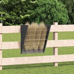 vidaXL Hangend Hooi Feeder Zwart 61 x 33 x 66 cm 5 kg