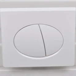 vidaXL Hangend toilet met verborgen stortbak keramiek wit