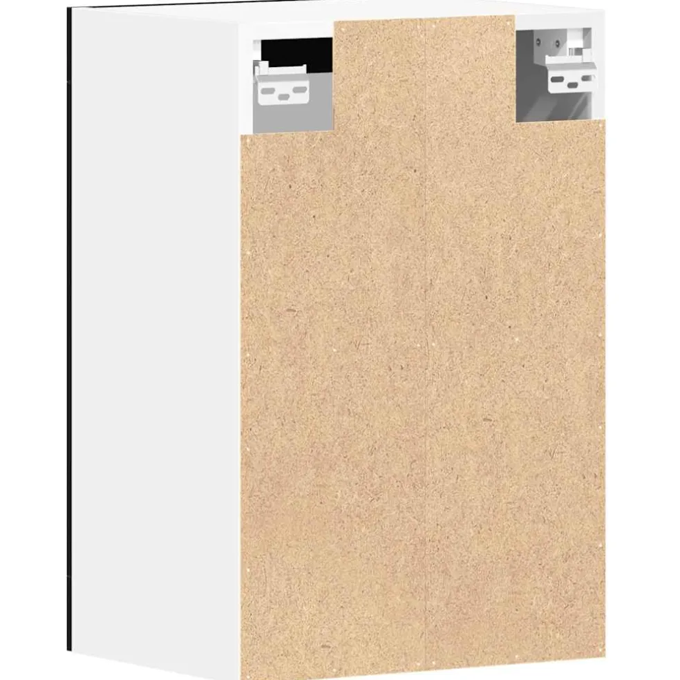 vidaXL Hangglaskast Zwarte Eik 40x31x60 cm Engineered Hout