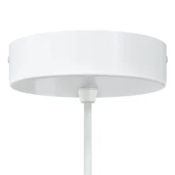 vidaXL Hanglampen 2 st In hoogte verstelbaar E27 30 cm metaal wit