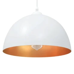 vidaXL Hanglampen 2 st In hoogte verstelbaar E27 30 cm metaal wit