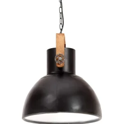 vidaXL Hanglamp industrieel rond 25 W E27 40 cm zwart