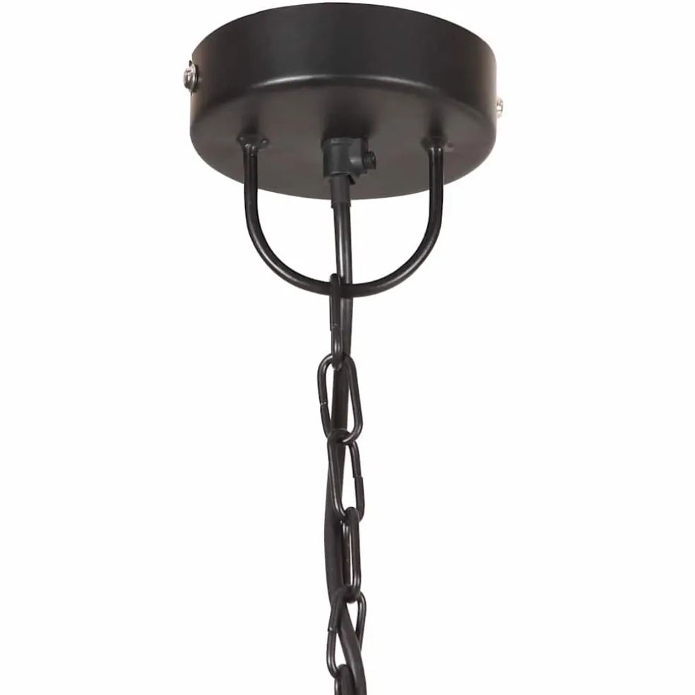 vidaXL Hanglamp industrieel vintage rond 25 W E27 41 cm zwart
