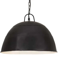 vidaXL Hanglamp industrieel vintage rond 25 W E27 41 cm zwart