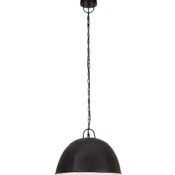 vidaXL Hanglamp industrieel vintage rond 25 W E27 41 cm zwart