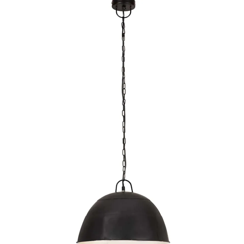 vidaXL Hanglamp industrieel vintage rond 25 W E27 41 cm zwart