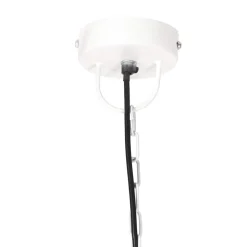 vidaXL Hanglamp industrieel rond 25 W E27 42 cm wit