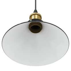 vidaXL Hanglamp in hoogte verstelbaar E27 Ø22 cm metaal glanzend zwart