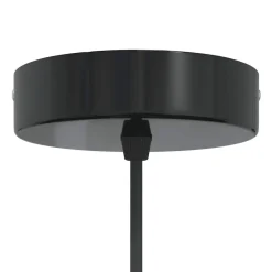 vidaXL Hanglamp in hoogte verstelbaar E27 Ø22cm metaal glanzend oranje