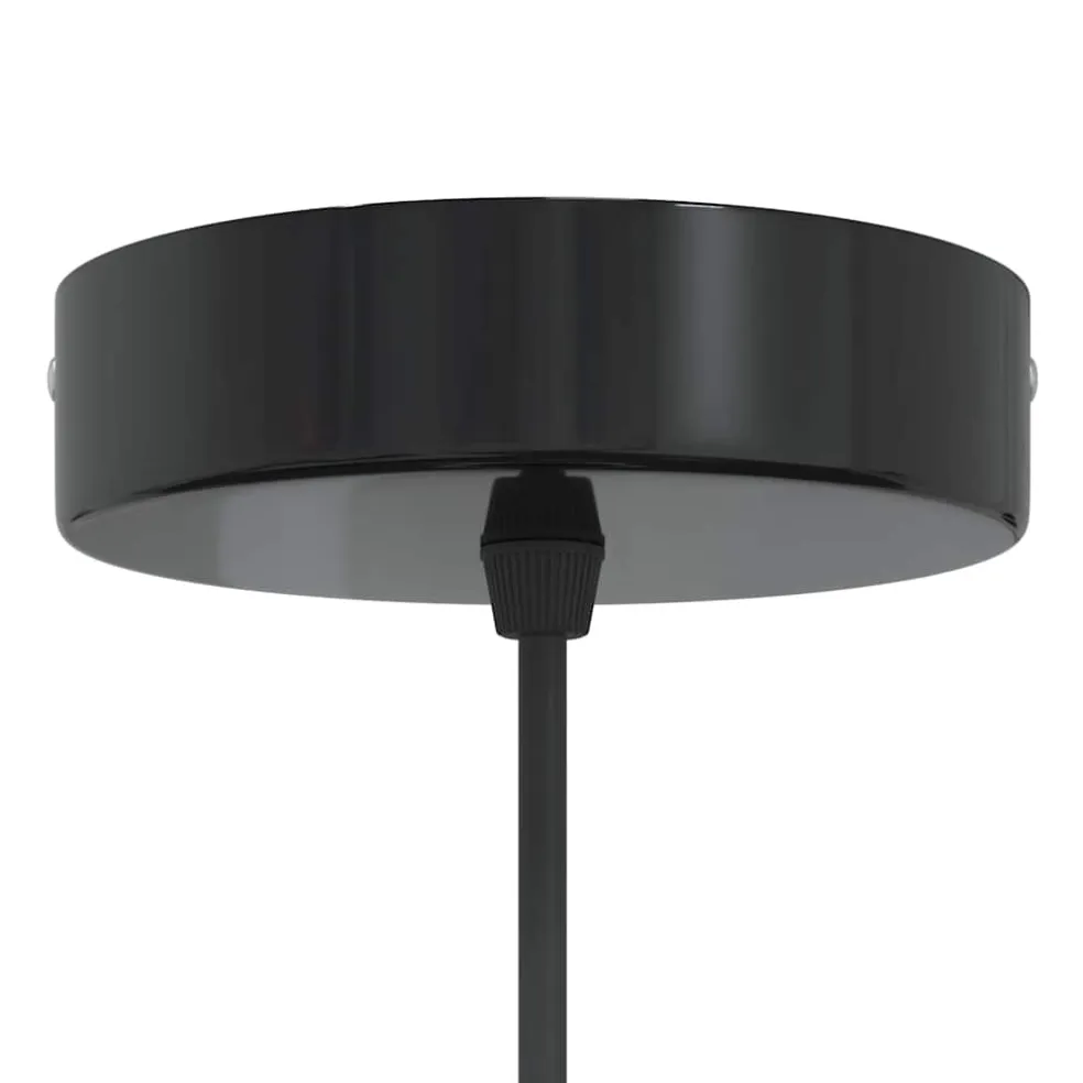 vidaXL Hanglamp in hoogte verstelbaar E27 Ø31 cm metaal glanzend geel