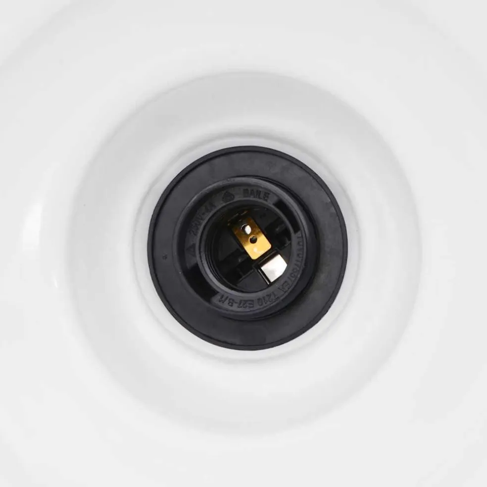 vidaXL Hanglamp in hoogte verstelbaar E27 Ø31 cm metaal glanzend geel