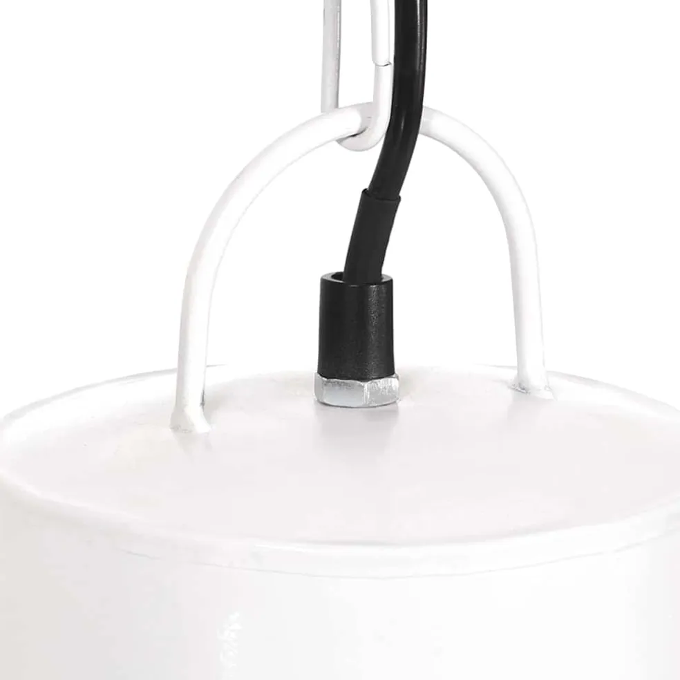 vidaXL Hanglamp rond 25 W E27 48 cm wit