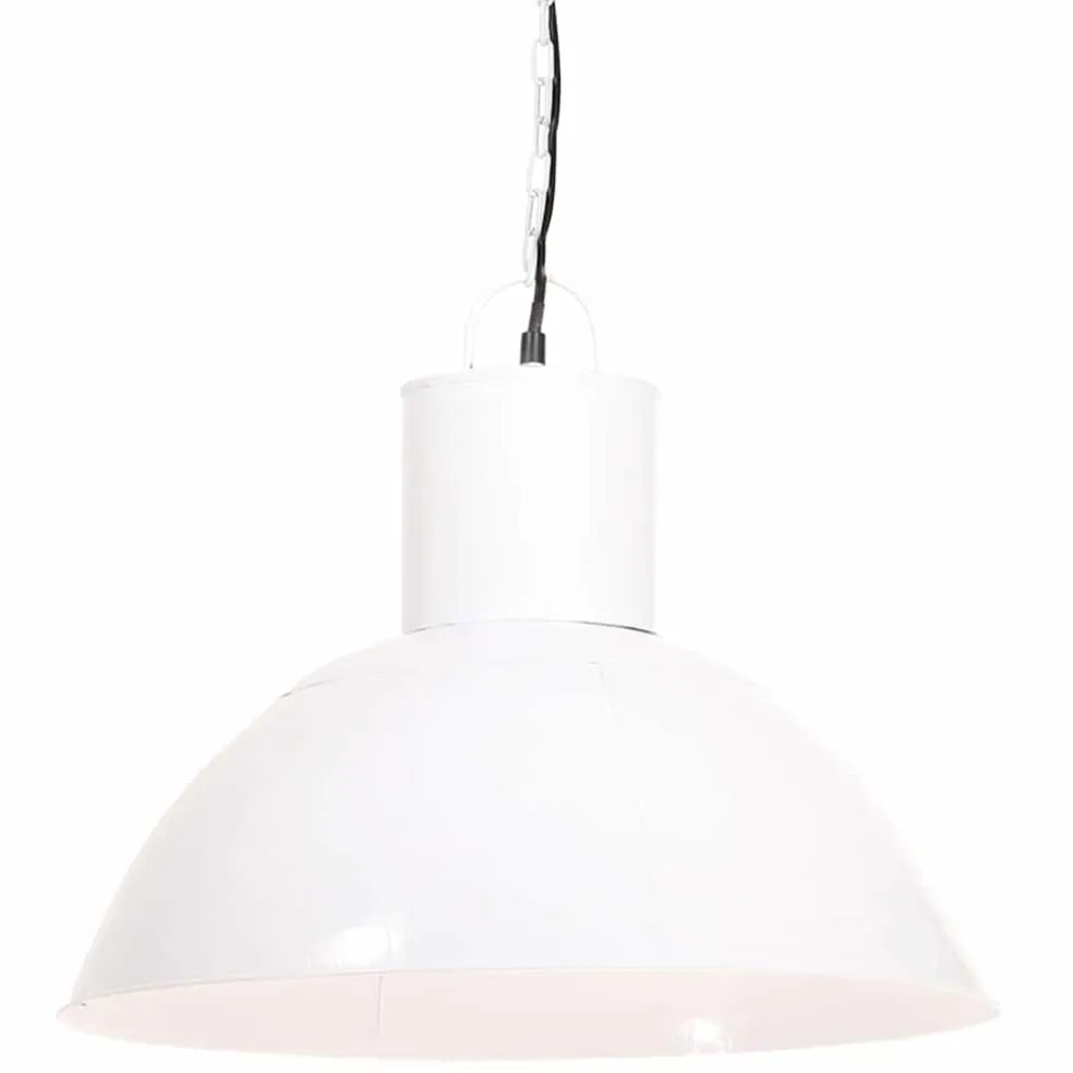 vidaXL Hanglamp rond 25 W E27 48 cm wit