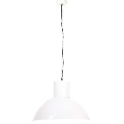 vidaXL Hanglamp rond 25 W E27 48 cm wit